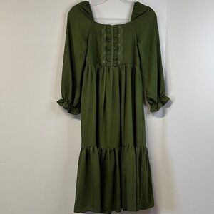 Scarlet Darkness Medieval Renaissance Girls Maxi Dress Size 10Y